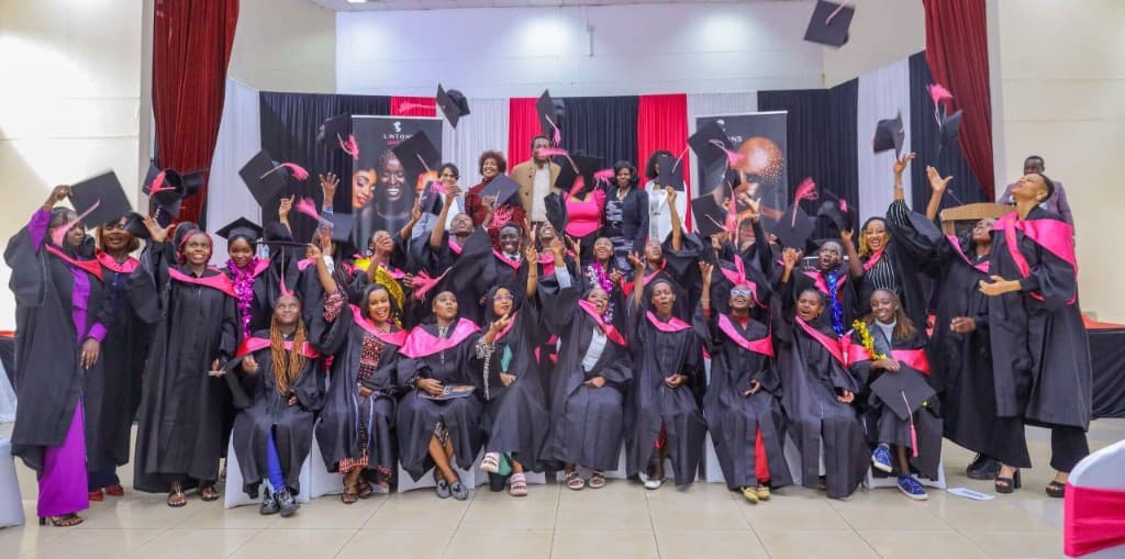 Lintons Foundation graduates celebrating